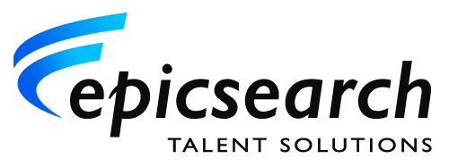 Epicsearch Blue Swoosh Black Font